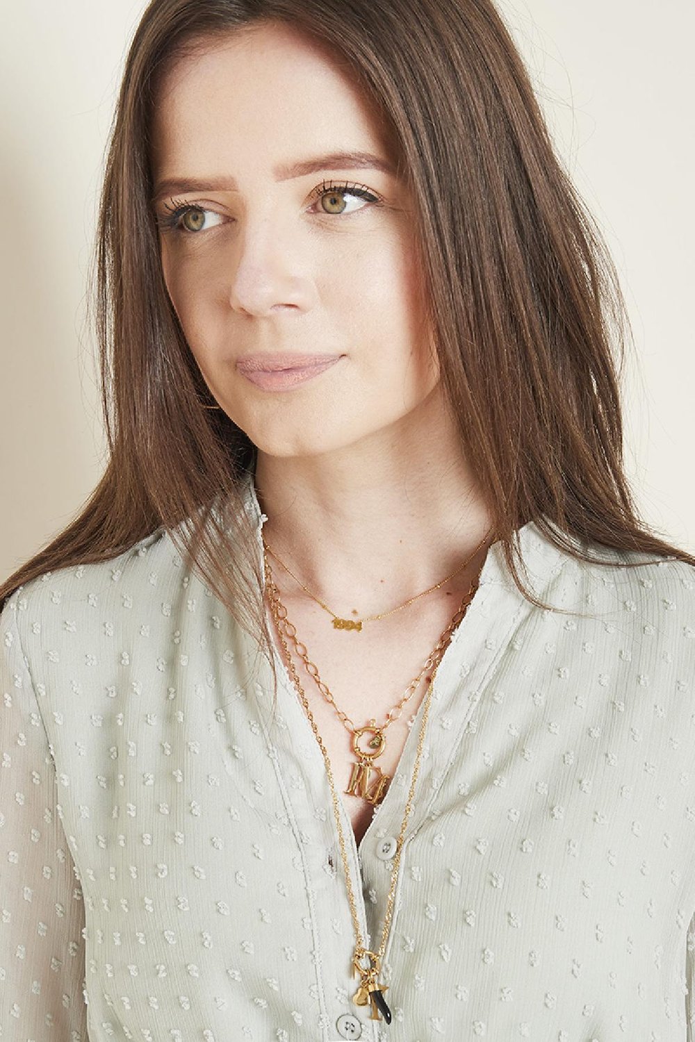 Ketting Chain Dee Goud kleur Stainless Steel h5Afbeelding3